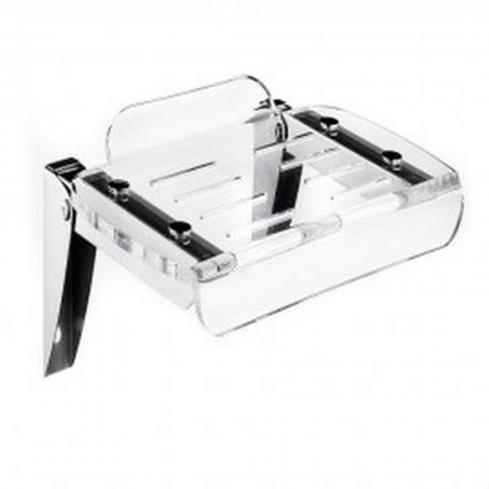 Stunning shower seat acrylic & s/steel
